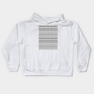 Black and white Aztec pattern Kids Hoodie